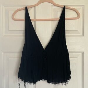 Pacsun Distressed Crop Triangle Tank